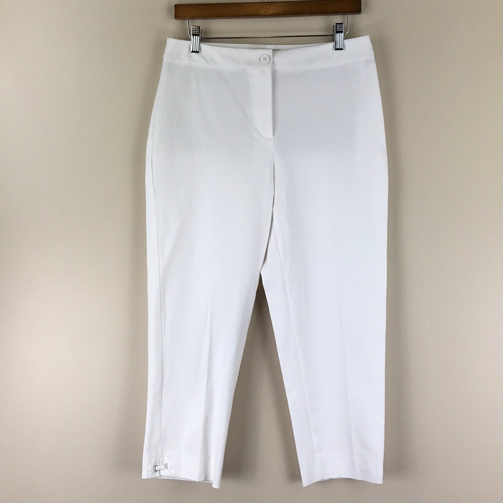 TALBOTS Cropped White Pants NWT - Picture 2 of 12